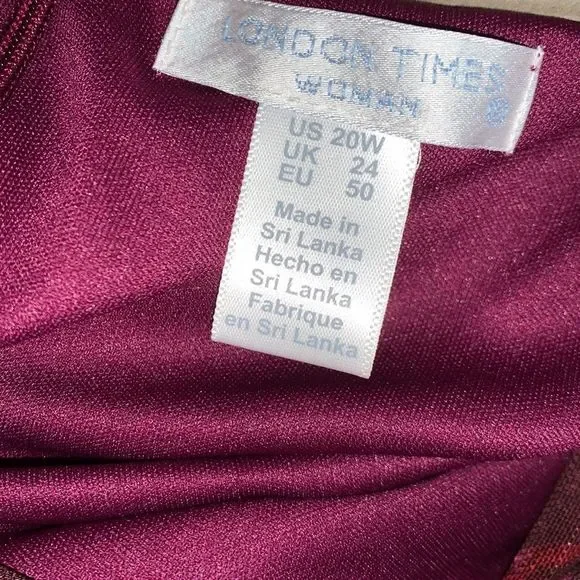 NEW London Times Floral Halter Ruched Waist Sleeveless Maxi Dress | Size 20W - Picture 10 of 11